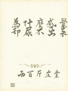 为什么感觉憋胀却尿不出来