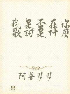 我是否在你心中歌词是什么意思