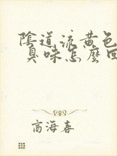 阴道流黄色液体 臭味怎么回事