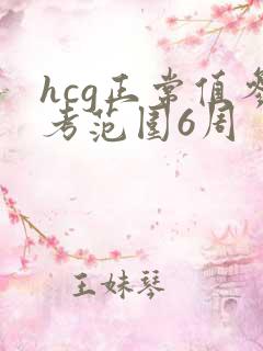 hcg正常值参考范围6周