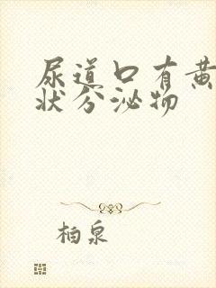 尿道口有黄色脓状分泌物