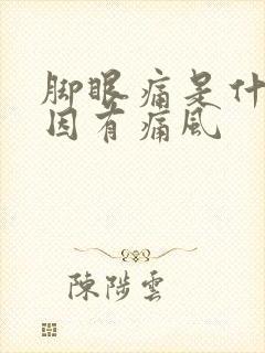 脚眼痛是什么原因有痛风