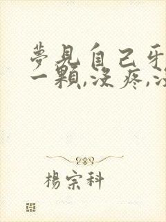 梦见自己牙掉了一颗,没疼,没出血