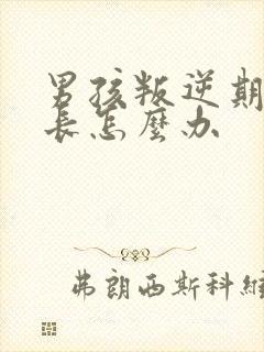 男孩叛逆期时家长怎么办