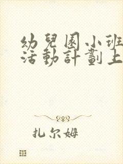 幼儿园小班户外活动计划上学期