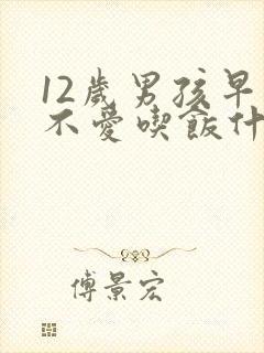 12岁男孩早上不爱吃饭什么原因