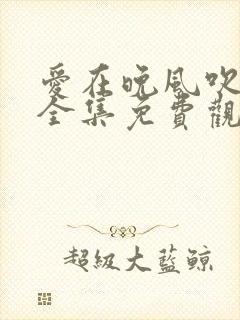 爱在晚风吹短剧全集免费观看