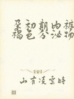 孕初期内裤上有褐色分泌物怎么回事