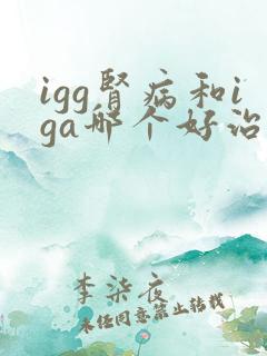 igg肾病和iga哪个好治疗