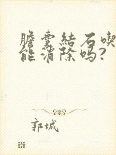 胆囊结石吃中药能消除吗?