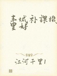 丰城补课机构哪里好