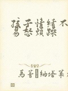 孩子情绪不稳定易怒烦躁