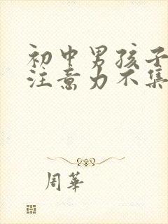 初中男孩子上课注意力不集中缺什么