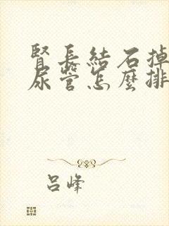 肾长结石掉到输尿管怎么排出来