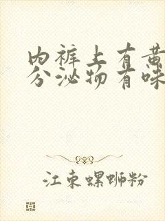 内裤上有黄黄的分泌物有味道是怎么回事