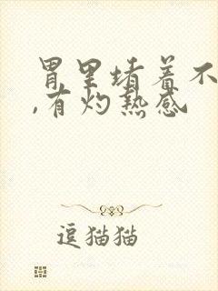 胃里堵着不消化,有灼热感