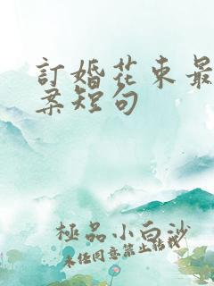 订婚花束最火文案短句