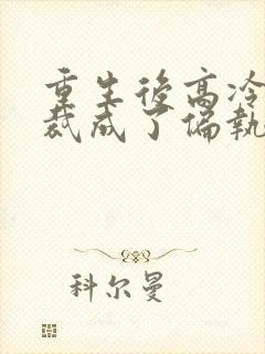 重生后高冷女总裁成了偏执狂