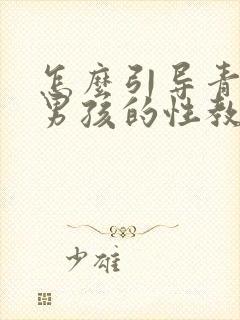 怎么引导青春期男孩的性教育