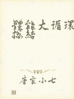 体能大循环活动总结