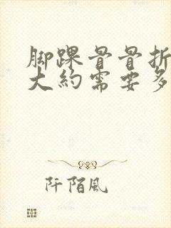 脚踝骨骨折手术大约需要多少钱