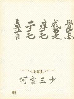 鼻子痒感觉里面有毛毛是怎么回事