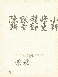 陈默赵峰小说最新章节更新时间