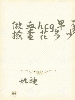 做血hcg早孕检查花多少钱