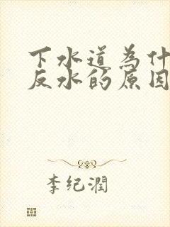 下水道为什么会反水的原因