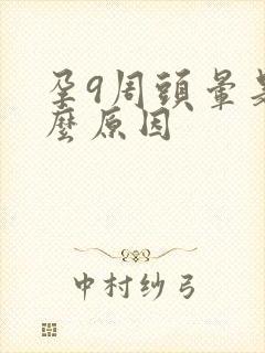 孕9周头晕是什么原因