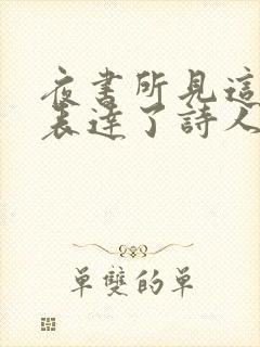 夜书所见这首诗表达了诗人怎样的思想感情