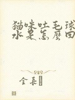 猫咪吐毛球吐黄水是怎么回事