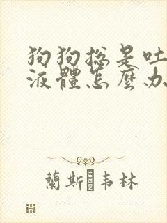 狗狗总是吐黄色液体怎么办啊