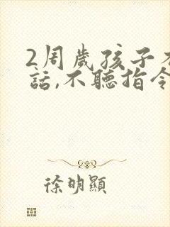 2周岁孩子不说话,不听指令