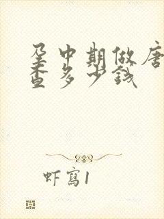 孕中期做唐氏筛查多少钱