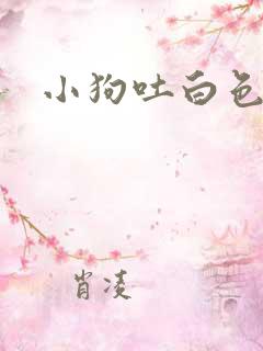 小狗吐白色黏液