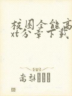 校园全能高手txt分章下载