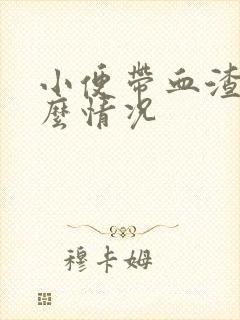 小便带血渣是什么情况