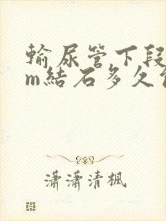 输尿管下段6mm结石多久能排出