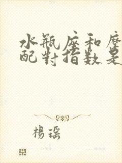 水瓶座和摩羯座配对指数是多少