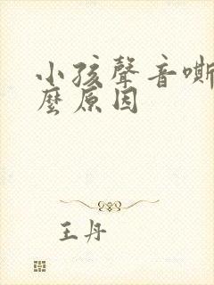 小孩声音嘶哑什么原因