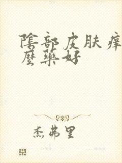 阴部皮肤痒用什么药好