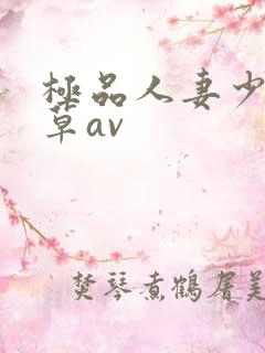 极品人妻少妇嫩草av