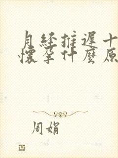 月经推迟十天没怀孕什么原因