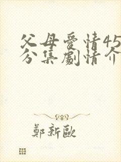父母爱情45集分集剧情介绍