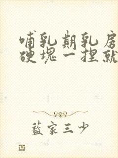 哺乳期乳房里有硬块一捏就痛怎么办