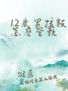 12岁男孩叛逆怎么管教