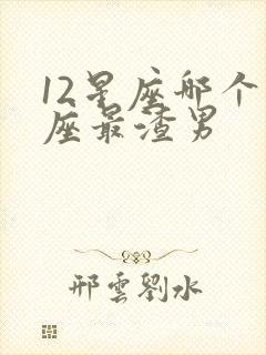 12星座哪个星座最渣男