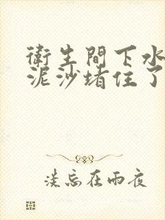 卫生间下水道被泥沙堵住了