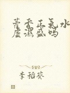 藿香正气水治脾虚湿盛吗